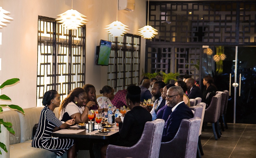 Lagosians dining at a restaurant