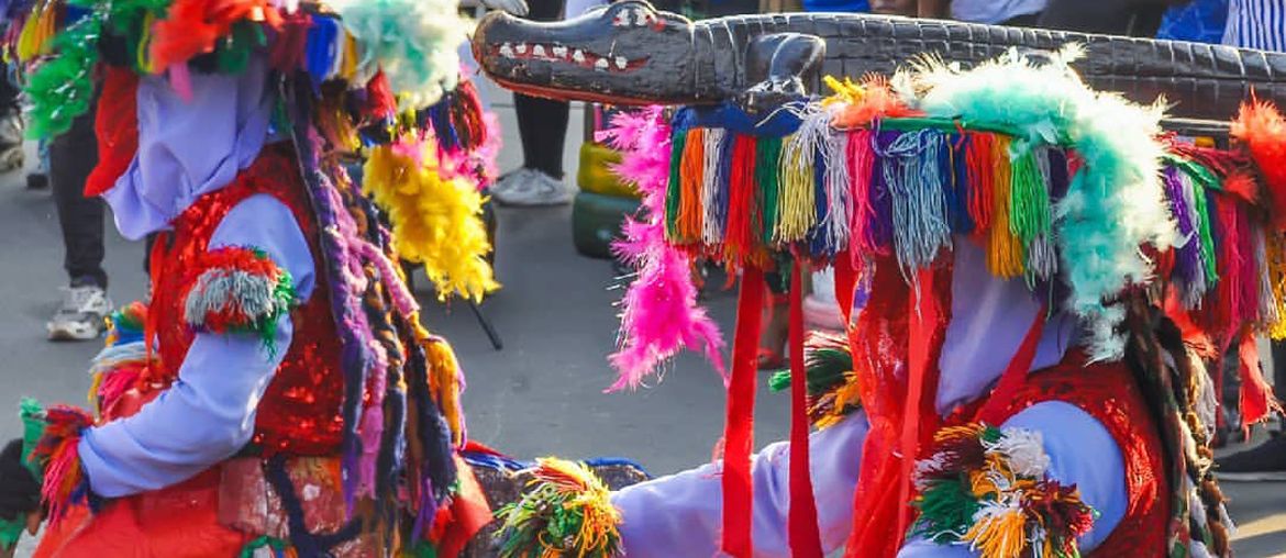 Masquerades at the festival