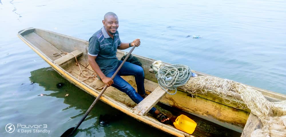 Aminu Ahmed experiencing the fishing harbor