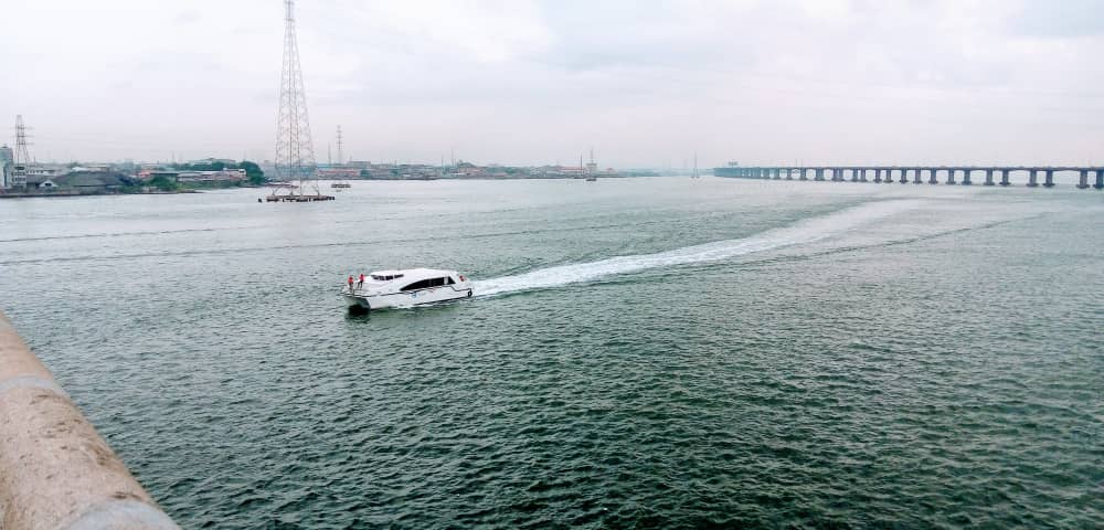 Speed boat at Lagos harbor